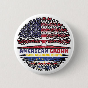 Cape Verde US American USA United States Tree 6 Cm Round Badge