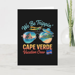 Cape Verde Vacation Cabo Verde Flag Pride Verdian  Card