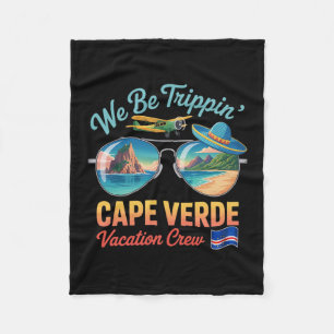 Cape Verde Vacation Cabo Verde Flag Pride Verdian  Fleece Blanket