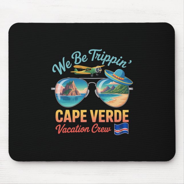 Cape Verde Vacation Cabo Verde Flag Pride Verdian  Mouse Pad (Front)