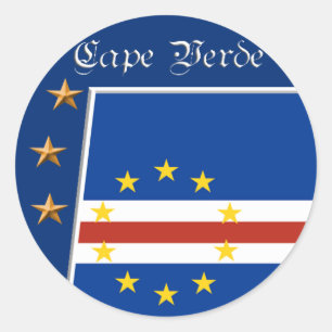 Cape Verdean flag stickers