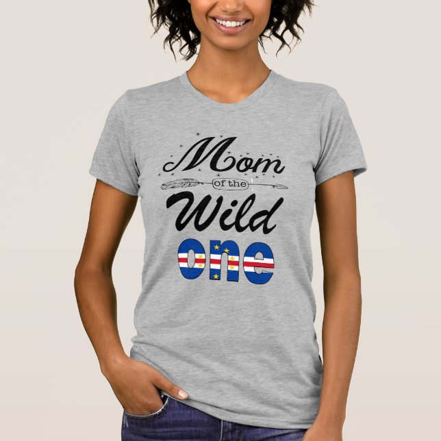 Cape Verdean Mon Of The Wild One T-Shirt (Front)