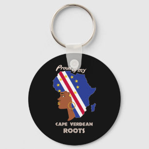 Cape Verdean Roots Black History Month Women's  Key Ring