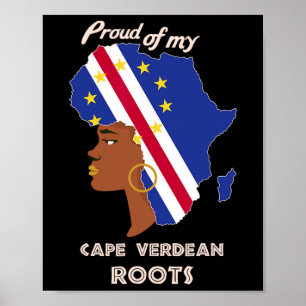 Cape Verdean Roots Black History Month Women's  Poster