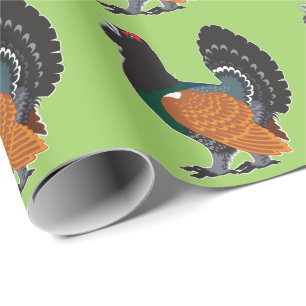 capercaillie wrapping paper