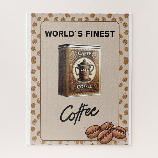 Capfe Coffee Co. Old Fashioned Coffee Tin Jigsaw Puzzle (Vertical)