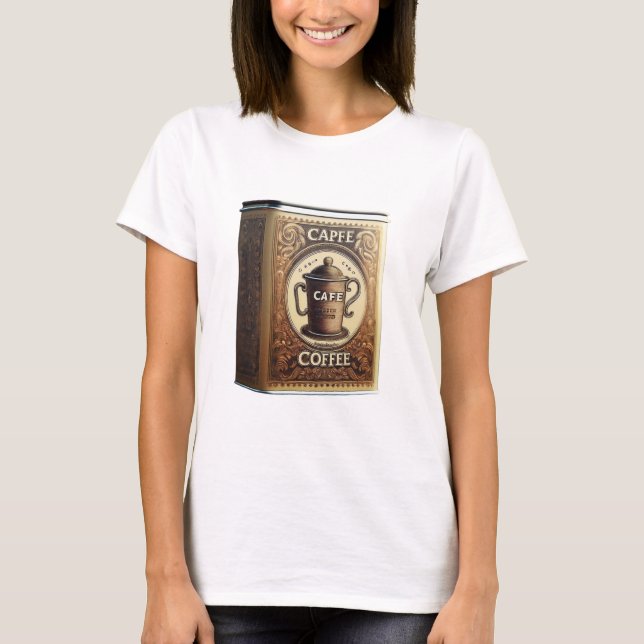 Capfe Coffee Co. Old Fashioned Coffee Tin T-Shirt (Front)