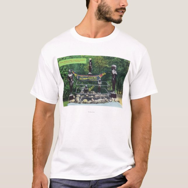 Capilano Canyon Indian Wishing Well View T-Shirt (Front)
