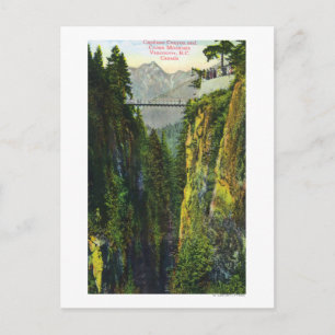 Capilano Canyon View of Crown Mountain Postcard
