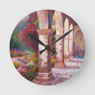 Capistrano Afternoon Round Clock