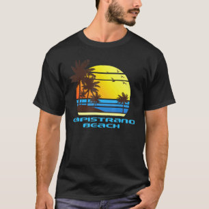 Capistrano Beach Surf Sail Sunset Palms Ocean Bay T-Shirt