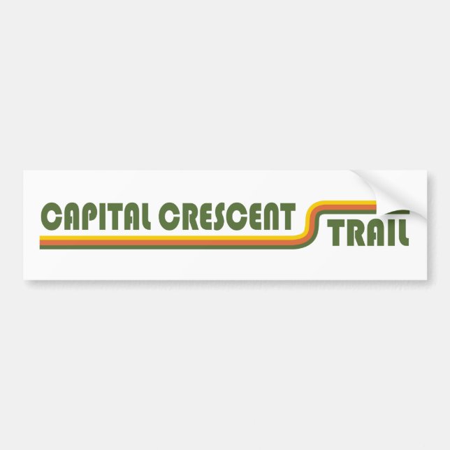 Capital Crescent Trail Bumper Sticker (Front)