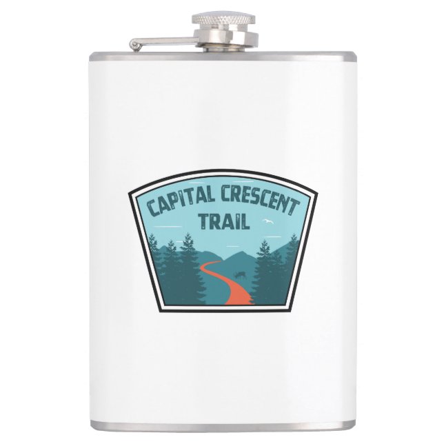 Capital Crescent Trail Hip Flask (Front)