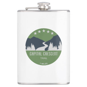 Capital Crescent Trail Hip Flask