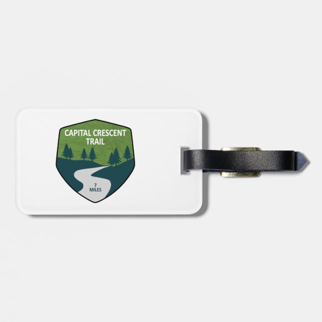 Capital Crescent Trail Luggage Tag (Back Horizontal)