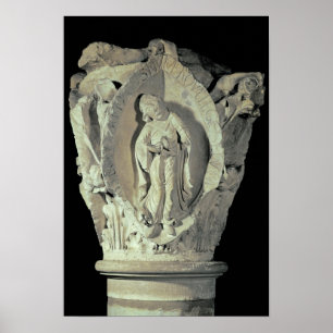 Capital depicting the Second Key of Plainsong Poster