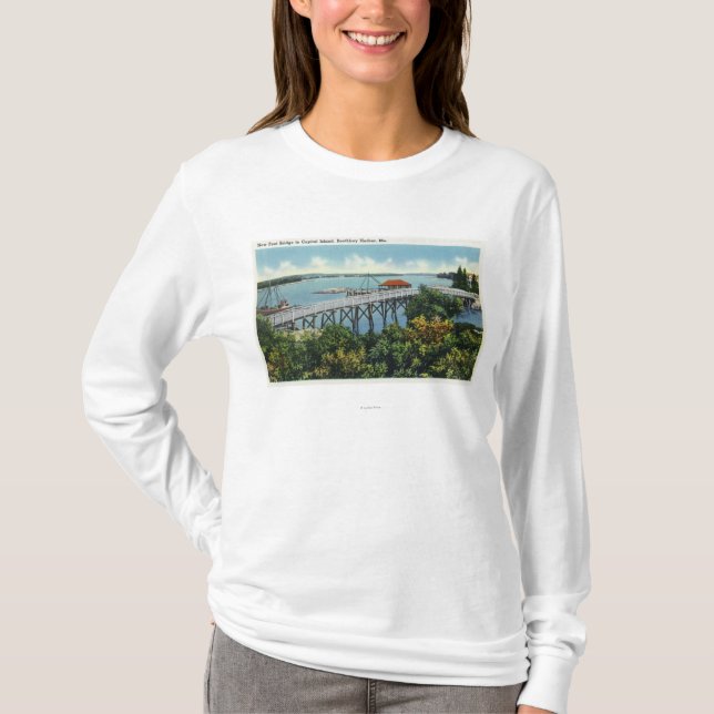Capital Island New Foot Bridge View T-Shirt (Front)