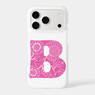 Capital letter B floral monogram