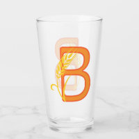 Capital letter B floral monogram