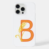 Capital letter B floral monogram