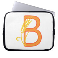 Capital letter B floral monogram