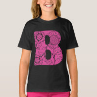 Capital letter B floral monogram