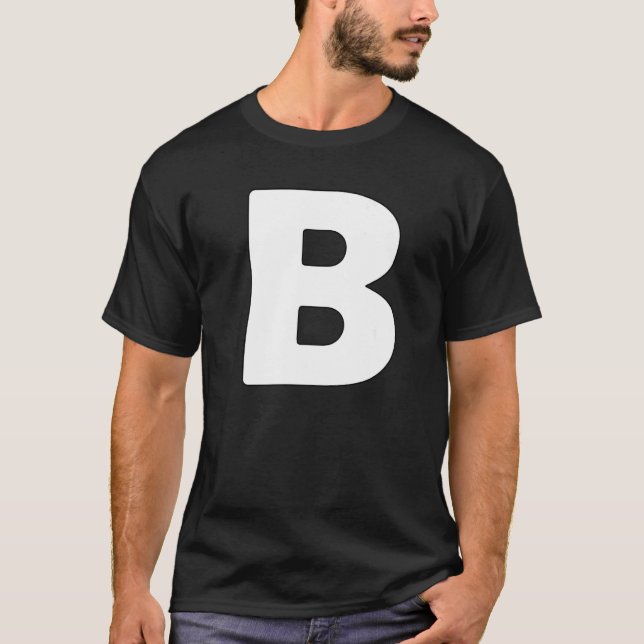 Capital Letter B Matching Group Letters Alphabet C T-Shirt (Front)