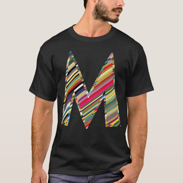 CAPITAL Letter M Multicolored, T-Shirt (Front)