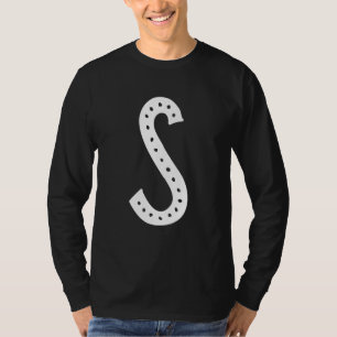 Capital Letter S Monogram Initial Alphabet T-Shirt