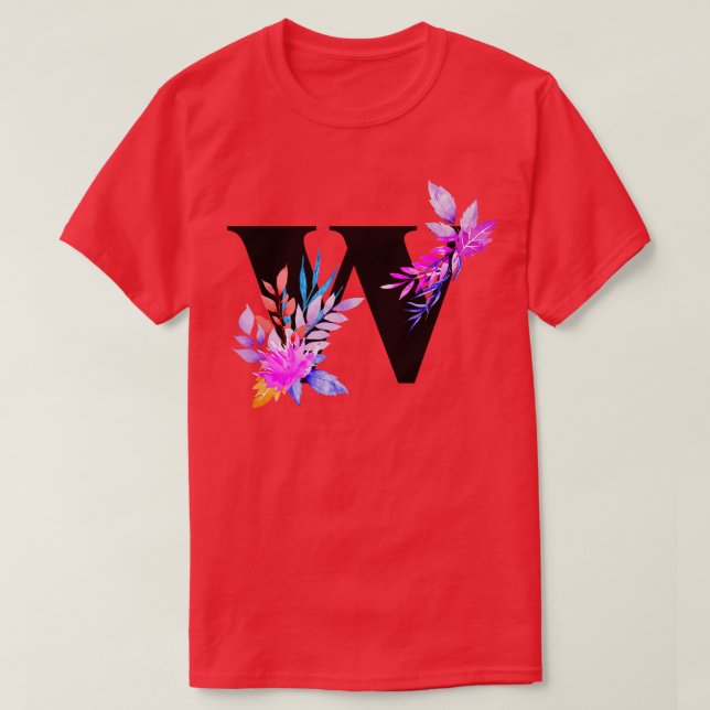 Capital letter W TShirt (Design Front)