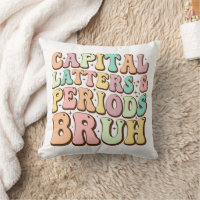 Capital Letters And Periods Bruh ELA Teacher Funny