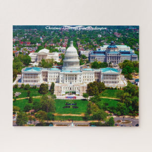Capital of Washington. Christmas Greetings Jigsaw Puzzle