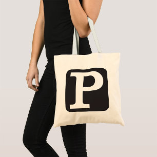 Capital P Tote Bag