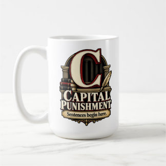 Capital Punishment – Sentences Begin Here Grammar Coffee Mug