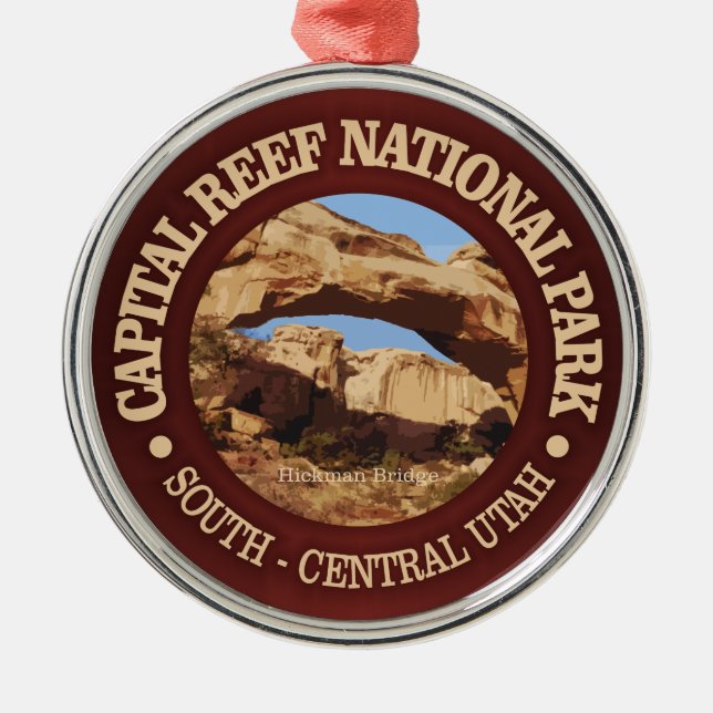 Capital Reef Metal Tree Decoration (Front)