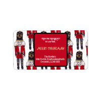 Capitan Nutcracker Soldier Return Address Label