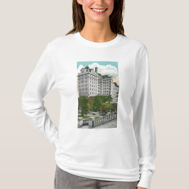 Capitol Approach View of NY Telephone Co. Bldg T-Shirt (Front)
