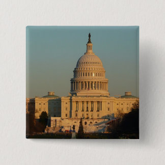 Capitol at Christmas Washington DC Holiday 15 Cm Square Badge