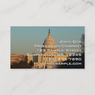 Capitol at Christmas Washington DC Holiday Business Card