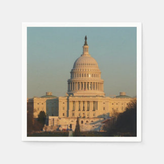 Capitol at Christmas Washington DC Holiday Napkin