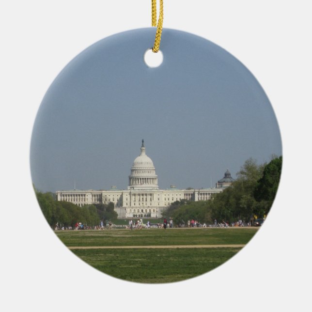 Capitol Building Ceramic Tree Decoration (Front)