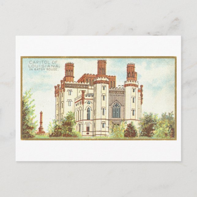 Capitol Building in Baton Rouge, Louisiana,  Postcard (Front)