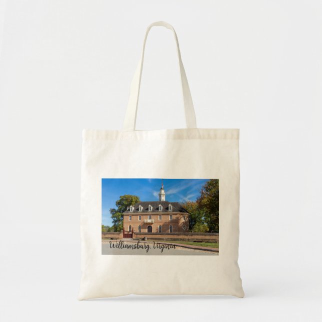 Capitol building in Colonial Williamsburg Tote Bag (Front)