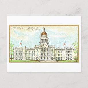 Capitol Building in Lincoln, Nebraska, Vintage Postcard
