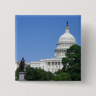 Capitol Building in Washington DC 15 Cm Square Badge
