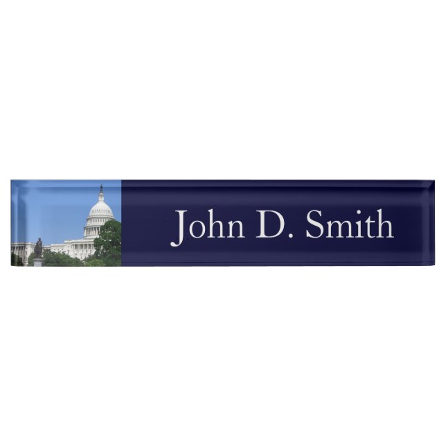Capitol Building in Washington DC Nameplate (Front)