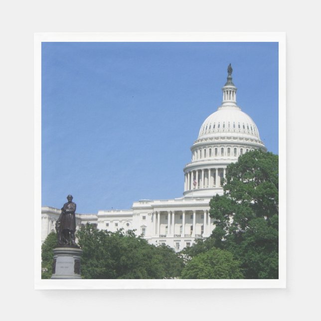 Capitol Building in Washington DC Napkin (Front)
