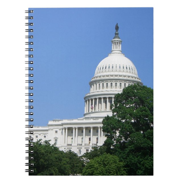 Capitol Building in Washington DC Spiral Notebook (Front)