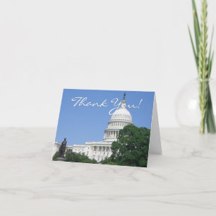 Capitol Building in Washington DC Thank You Card