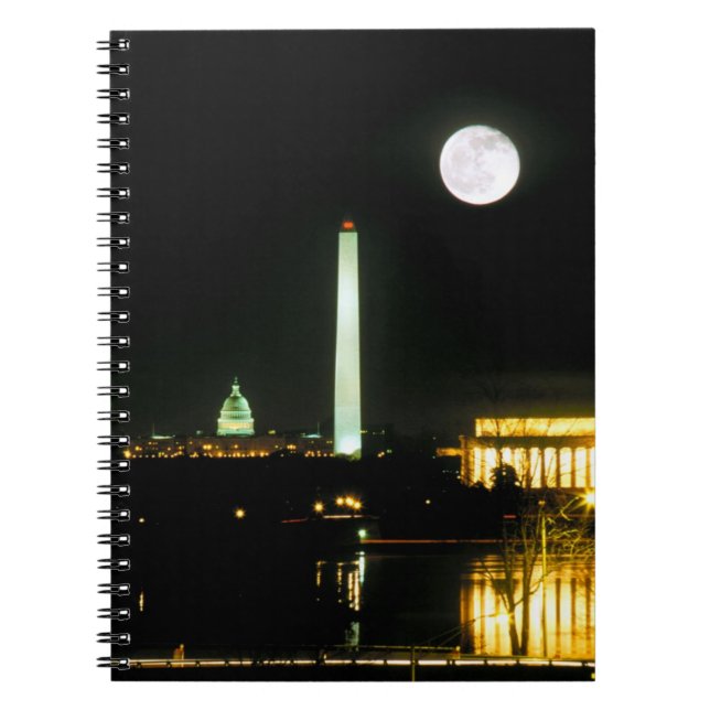 Capitol Building, Lincoln Memorial, Washington Notebook (Front)